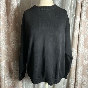 Vintage Essential Elements Black Crew Neck Sweater – Size Large 🌸